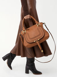 OK PORTE_Sac double porté Marcie en cuir - Tan