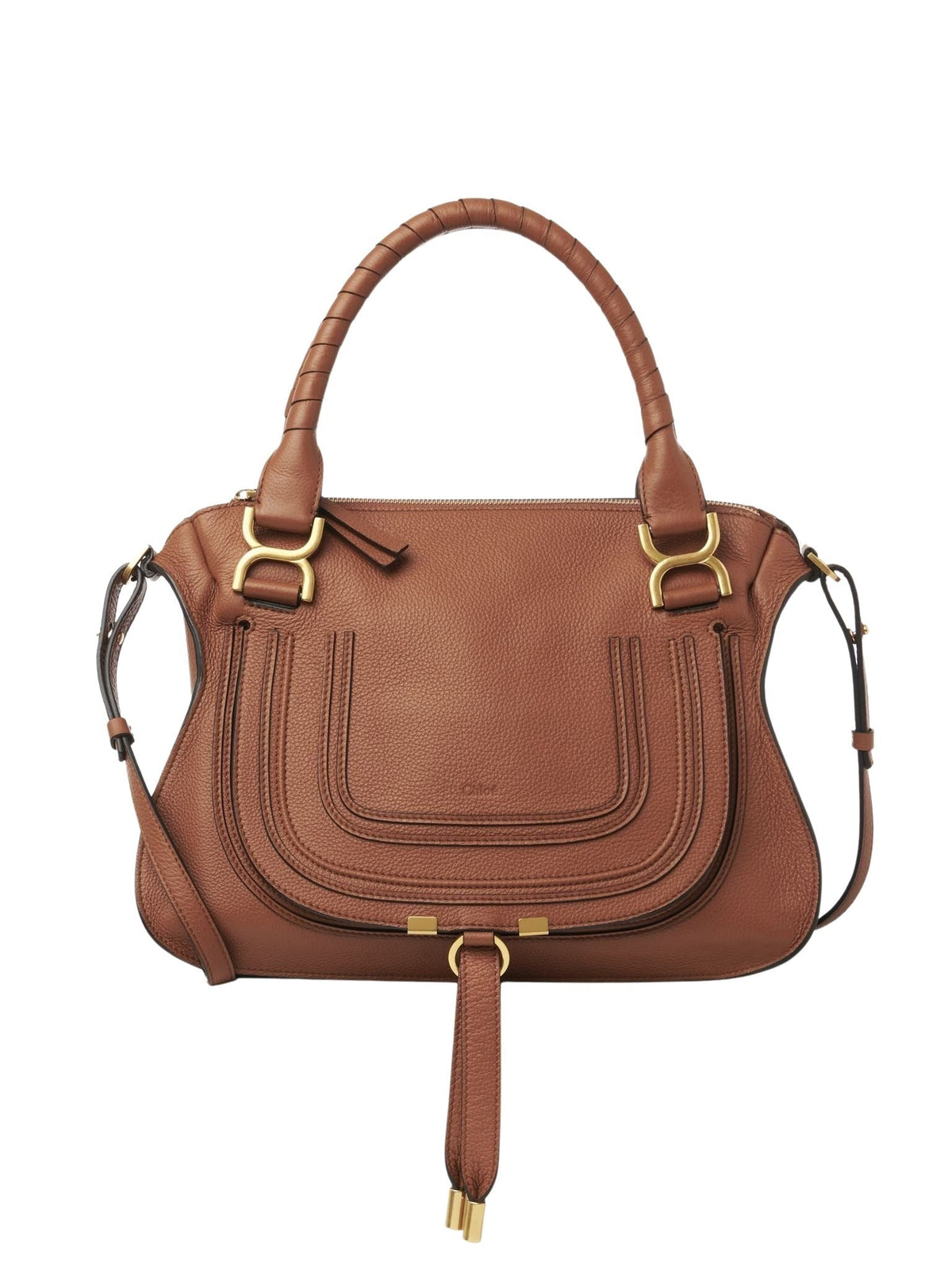 OK PORTE_Sac double porté Marcie en cuir - Tan