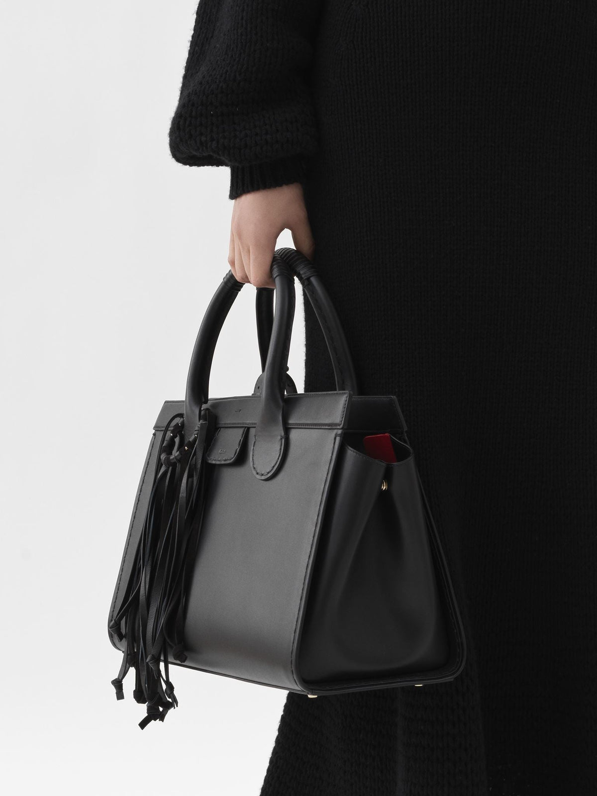 OK PORTE_Grand sac cabas Edith en cuir - Mustang Brown