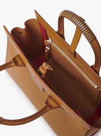 OK PORTE_Grand sac cabas Edith en cuir - Mustang Brown