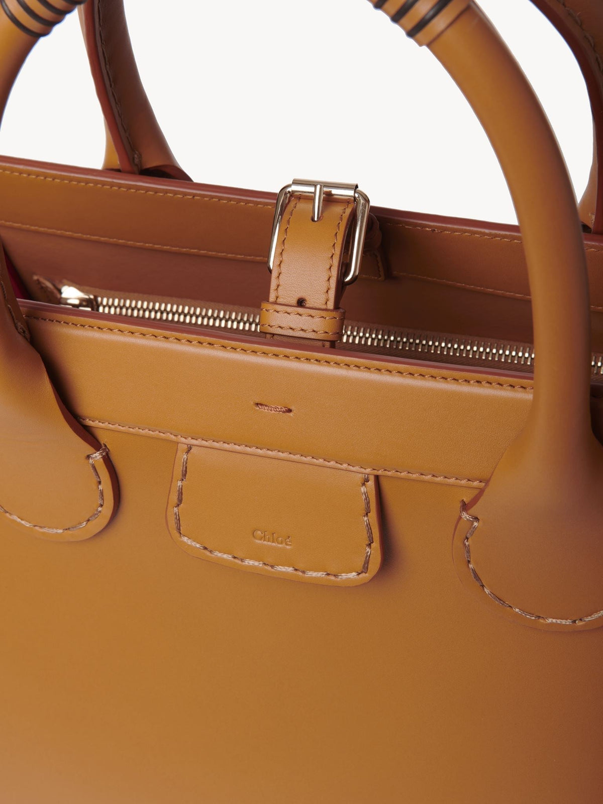 OK PORTE_Grand sac cabas Edith en cuir - Mustang Brown