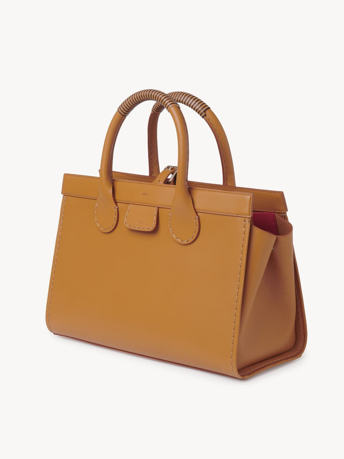 OK PORTE_Grand sac cabas Edith en cuir - Mustang Brown