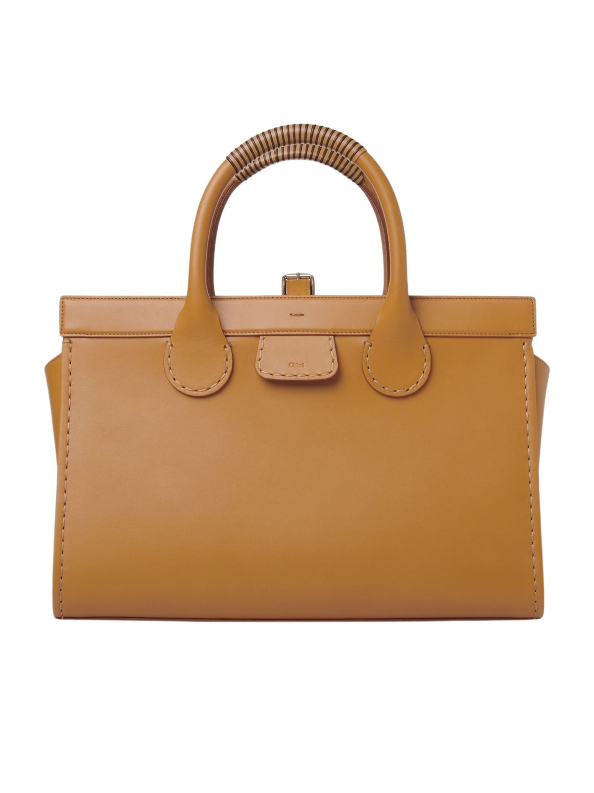 OK PORTE_Grand sac cabas Edith en cuir - Mustang Brown