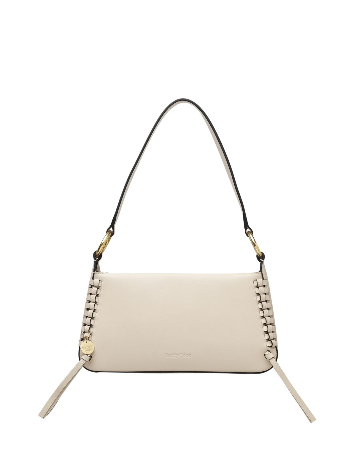 OK PORTE_Sac Baguette Tilda en cuir - Cement Beige