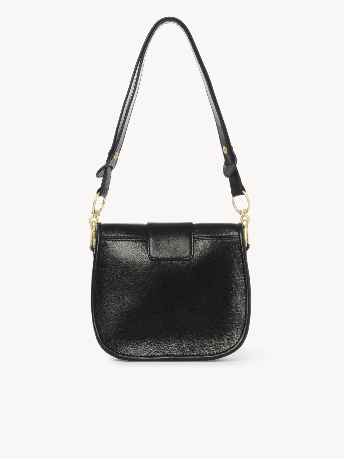 OK PORTE_Sac porté épaule Saddie en cuir - Black