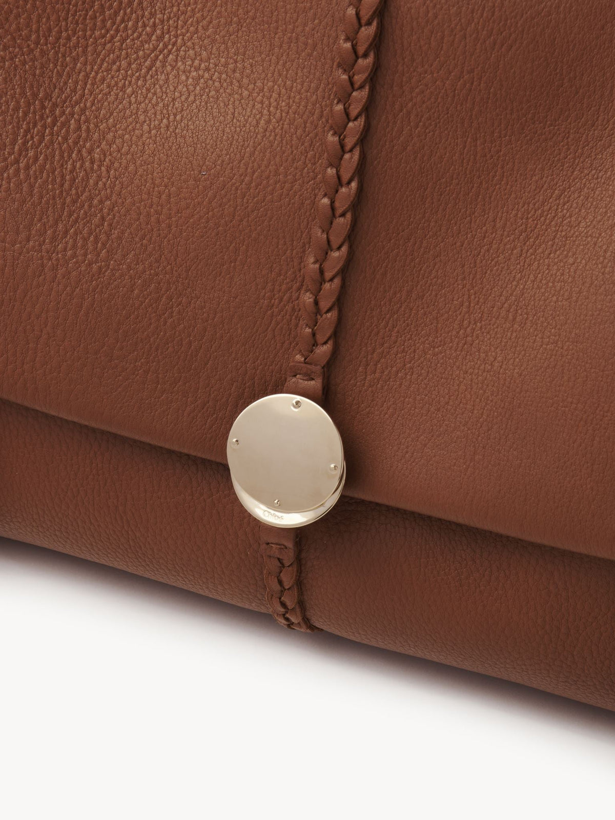 OK PORTE_Grand sac souple porté épaule Penelope en cuir - Caramel