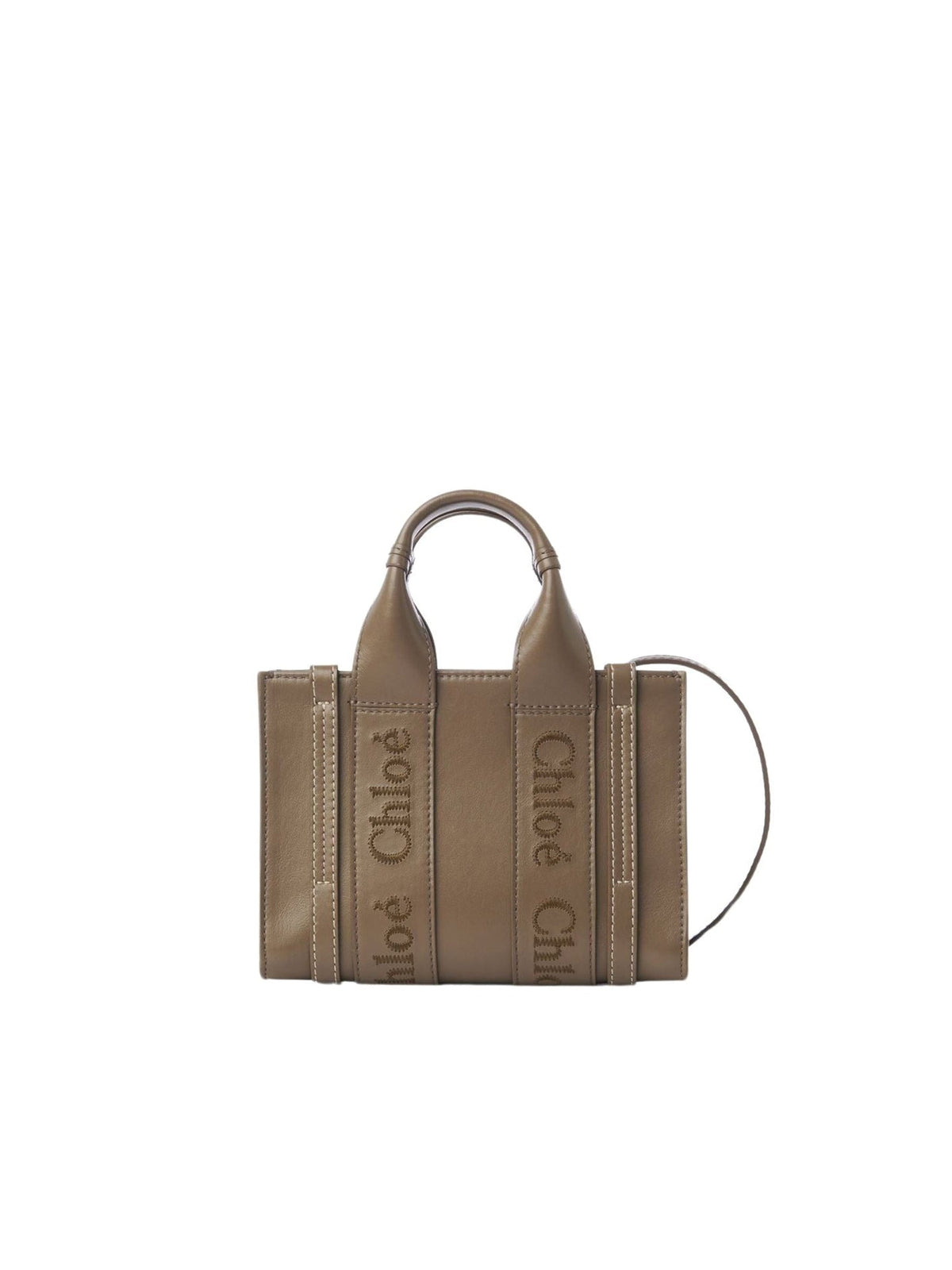 OK PORTE_Mini cabas Woody à bandoulière en cuir - Army Green
