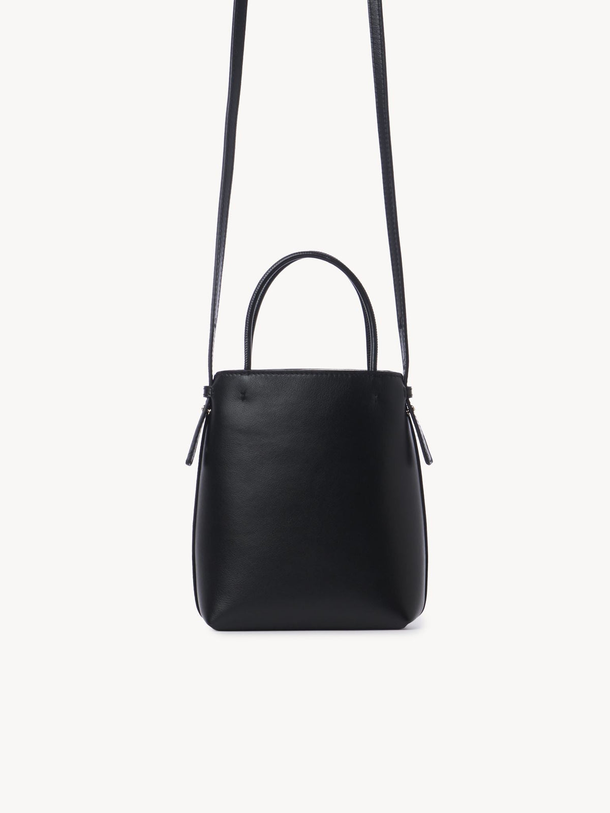 OK PORTE_Mini sac cabas Chloé Sense en cuir - Black