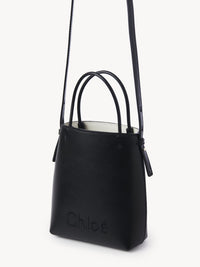 OK PORTE_Mini sac cabas Chloé Sense en cuir - Black