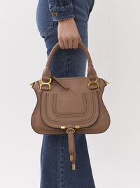 OK PORTE_Petit sac double porté Marcie en cuir - Woodrose