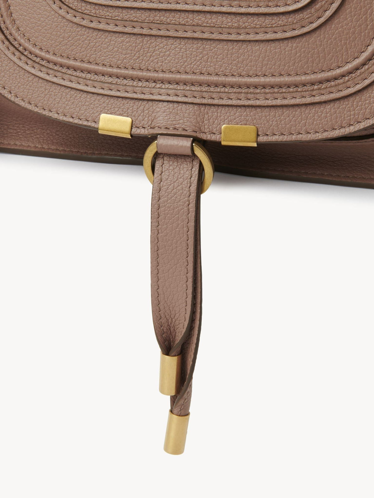 OK PORTE_Petit sac double porté Marcie en cuir - Woodrose