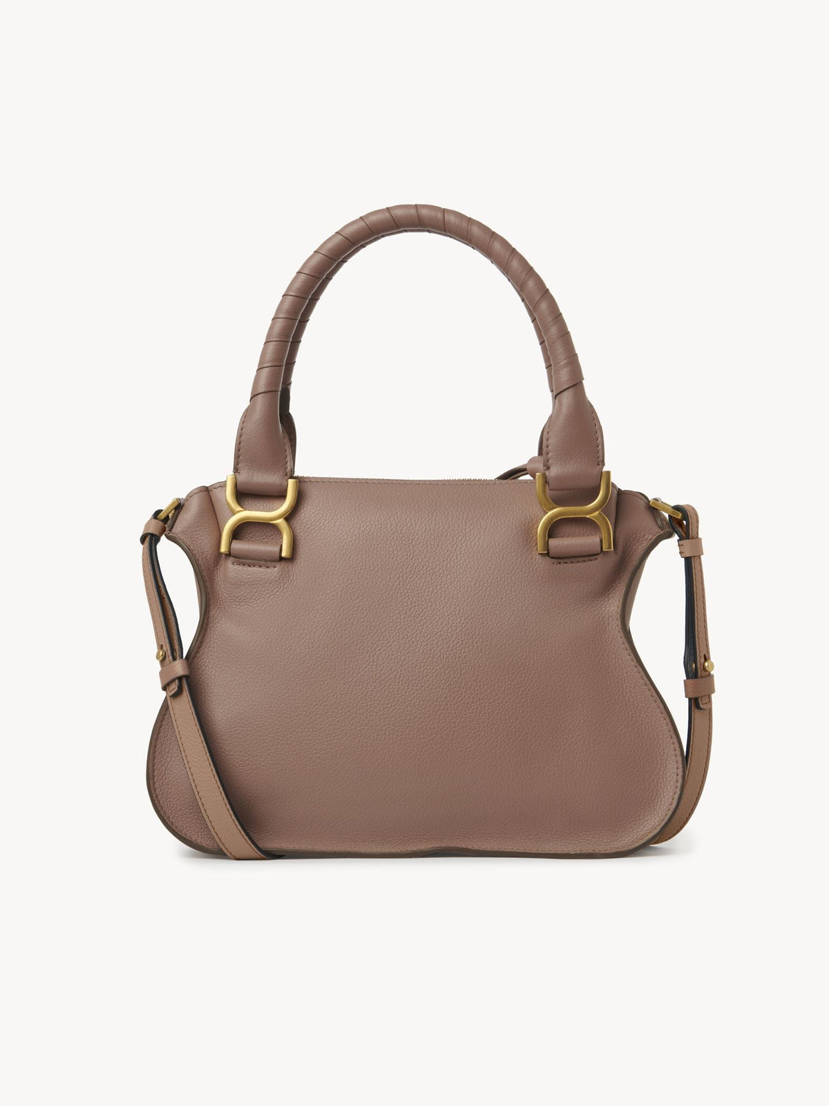 OK PORTE_Petit sac double porté Marcie en cuir - Woodrose
