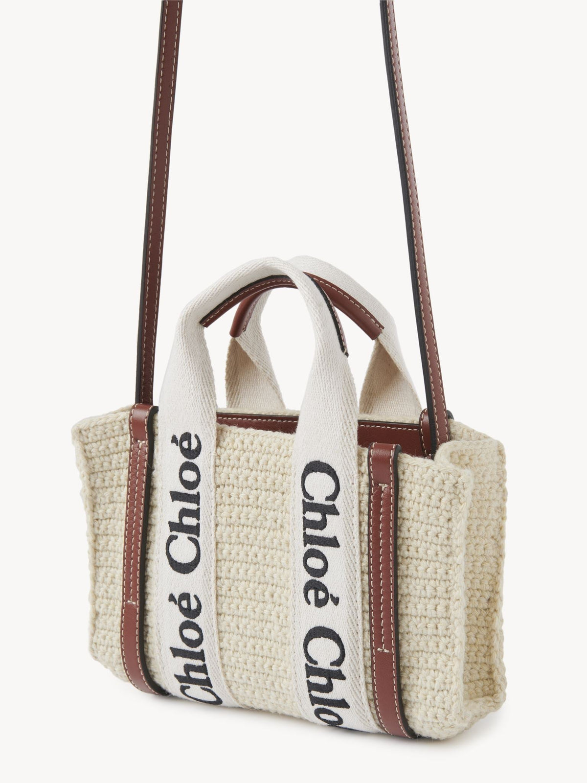 NO PORTE_Brown & Beige MINI TOTE - Brown & Beige