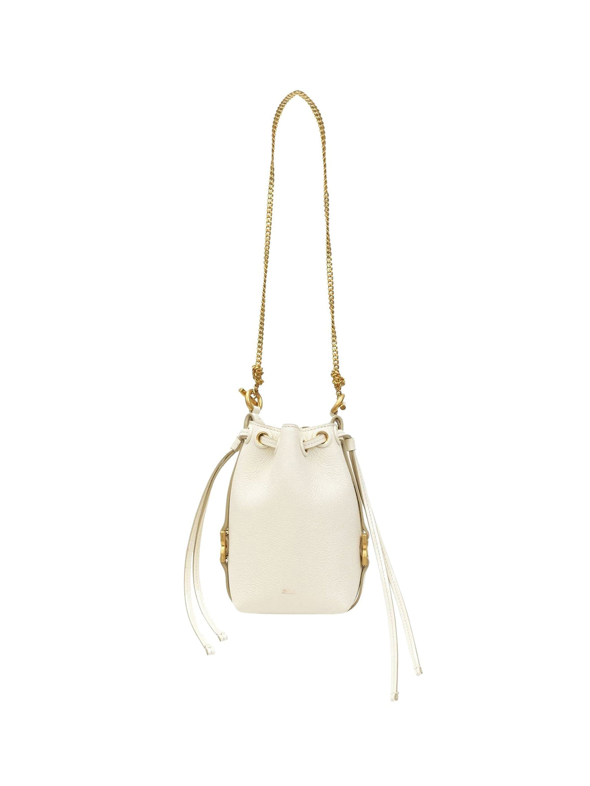 OK PORTE_Micro sac porté épaule Marcie en cuir - Misty Ivory