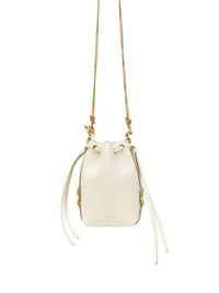 OK PORTE_Micro sac porté épaule Marcie en cuir - Misty Ivory