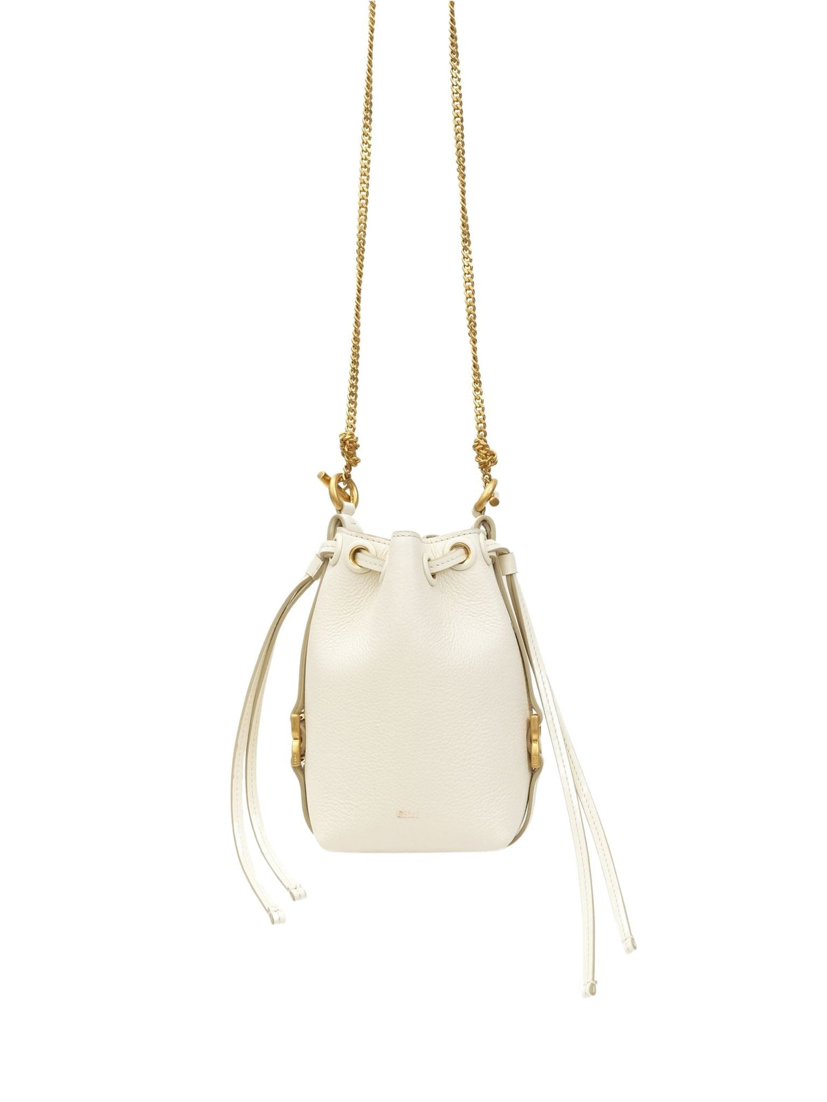 OK PORTE_Micro sac porté épaule Marcie en cuir - Misty Ivory