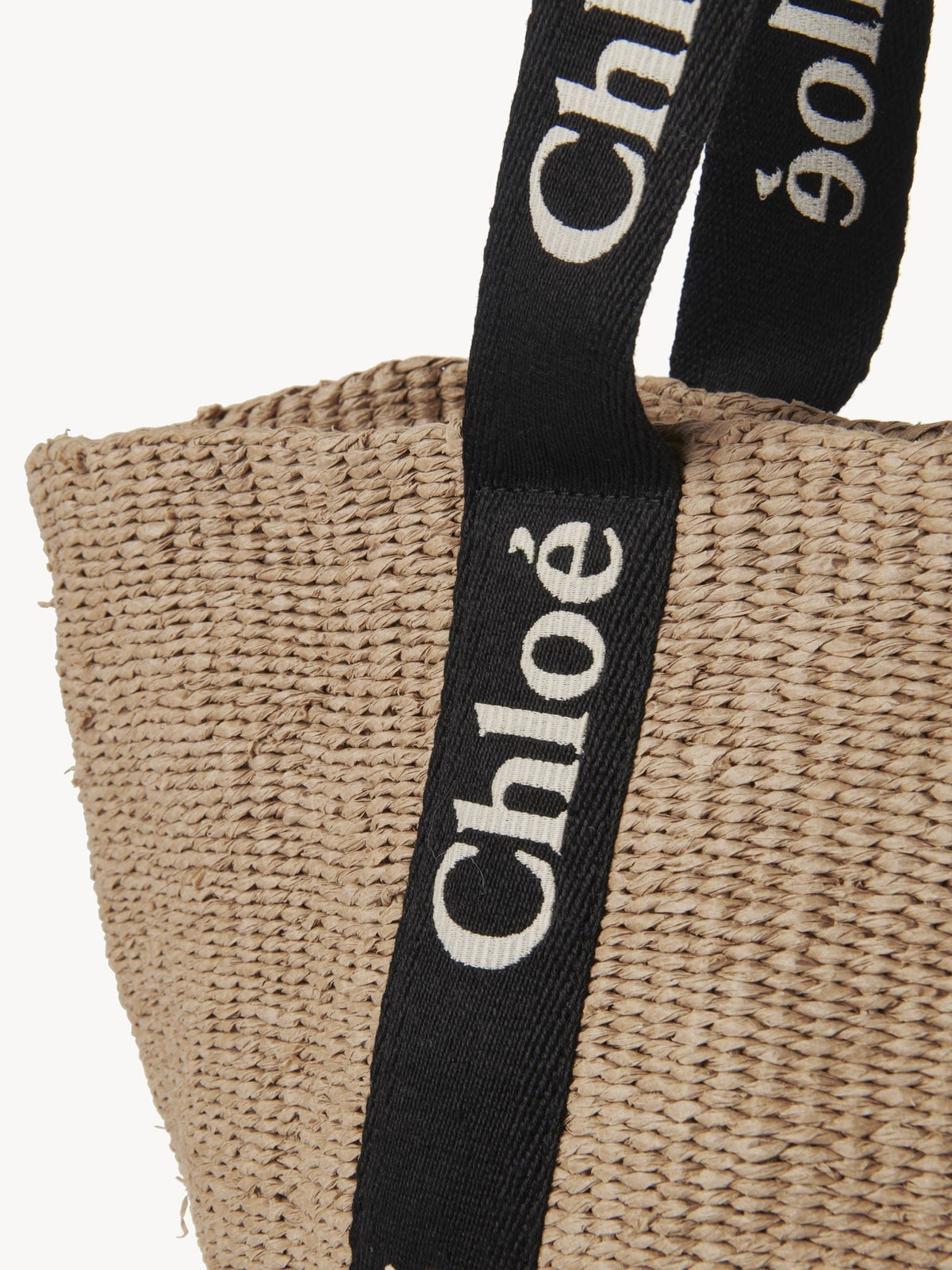 OK PORTE_Grand sac panier Woody - Black & Beige