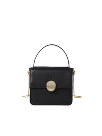 OK PORTE_Petit sac porté épaule Penelope en cuir - Black