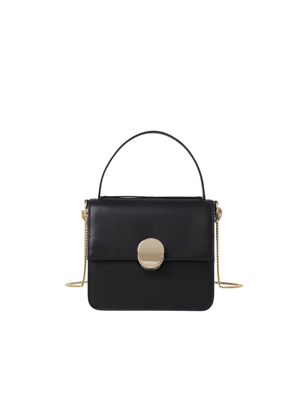 OK PORTE_Petit sac porté épaule Penelope en cuir - Black
