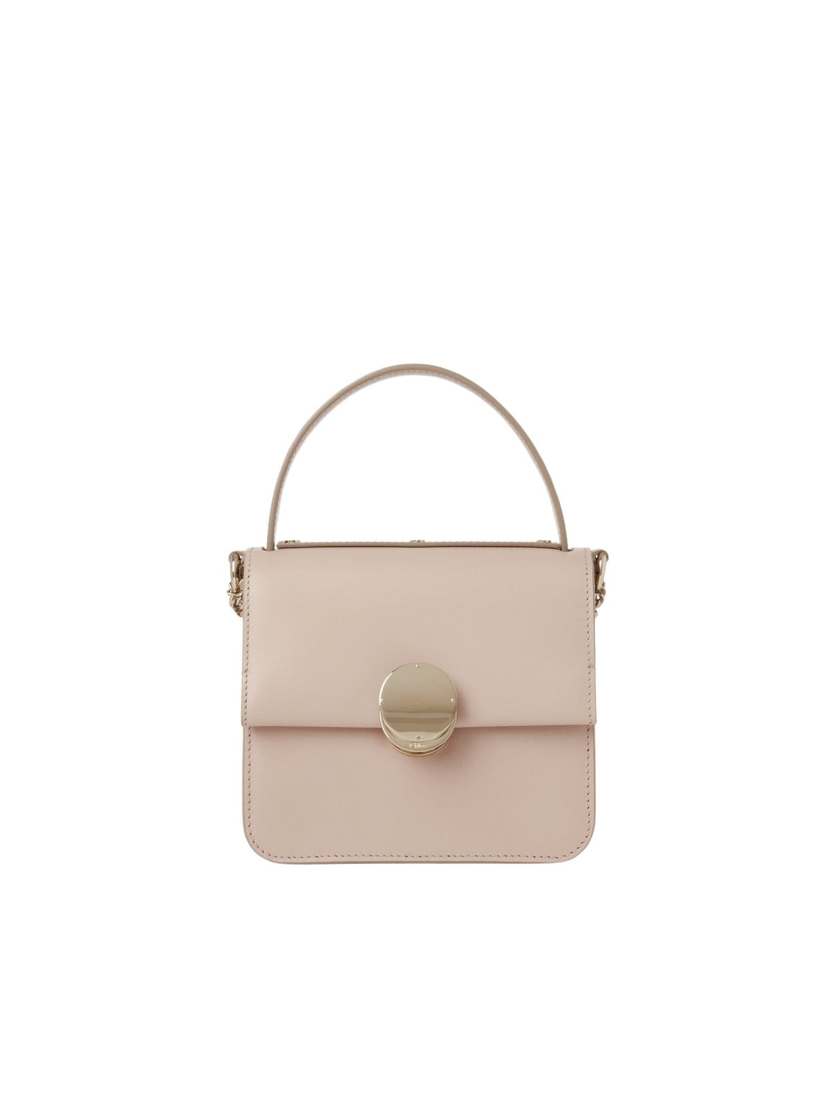 OK PORTE_Petit sac porté épaule Penelope en cuir - Powder Beige