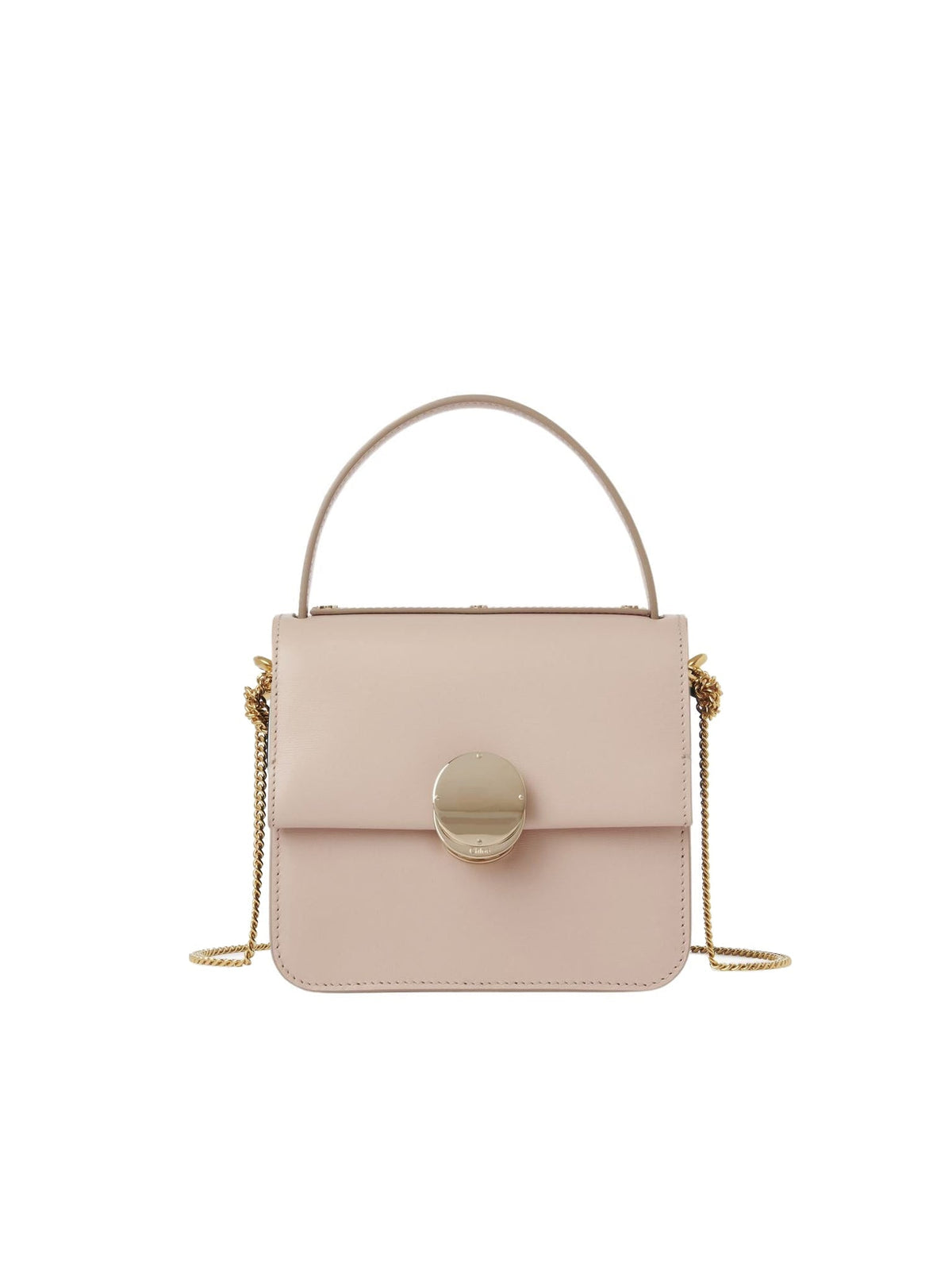 OK PORTE_Petit sac porté épaule Penelope en cuir - Powder Beige