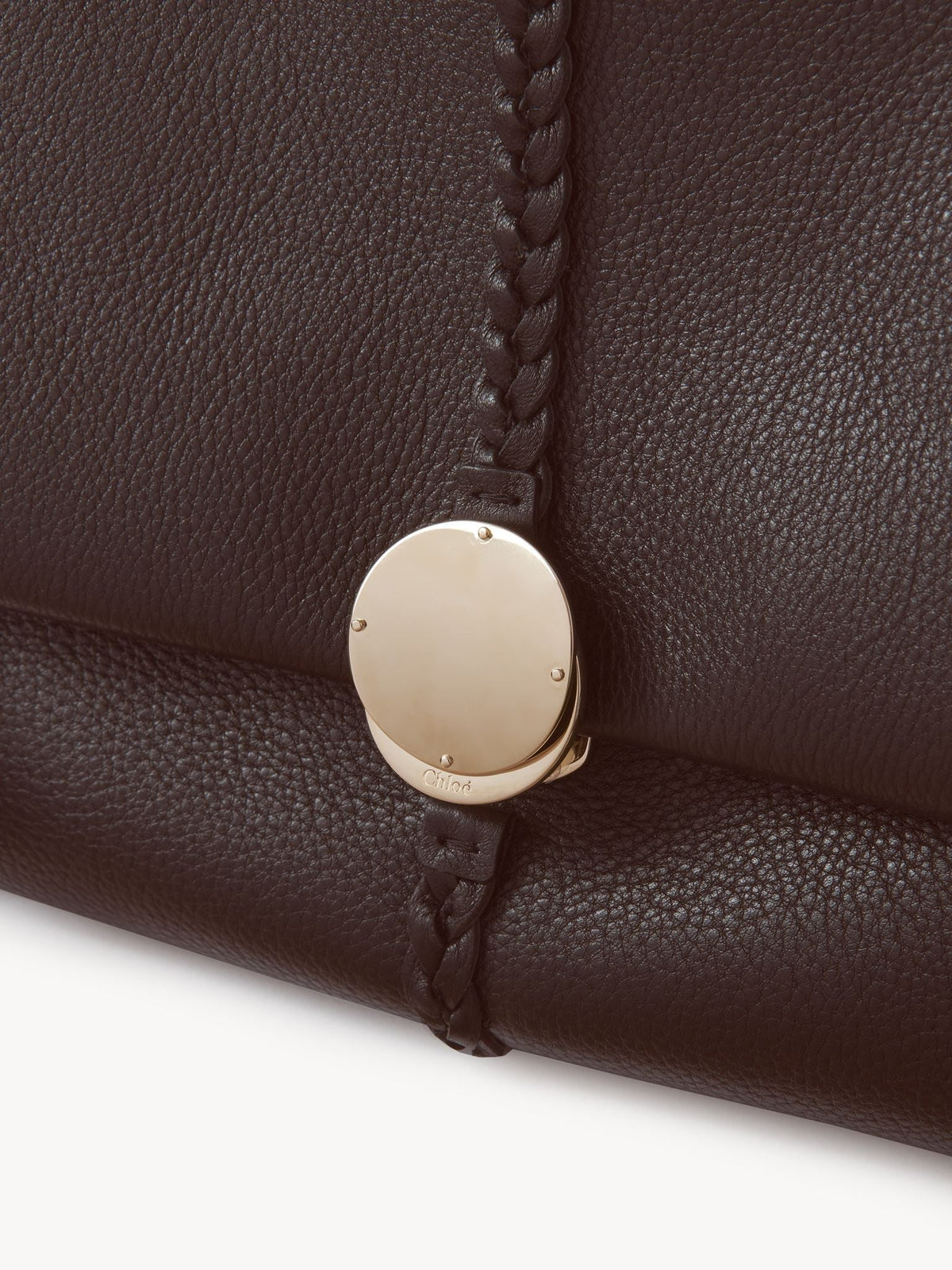 NO PORTE_Sac souple porté épaule Penelope en cuir - Deep Violine