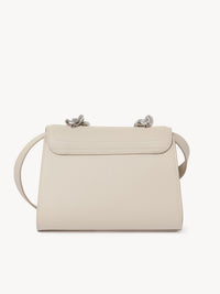 OK PORTE_Sac à main chaîne Joan en cuir - Cement Beige