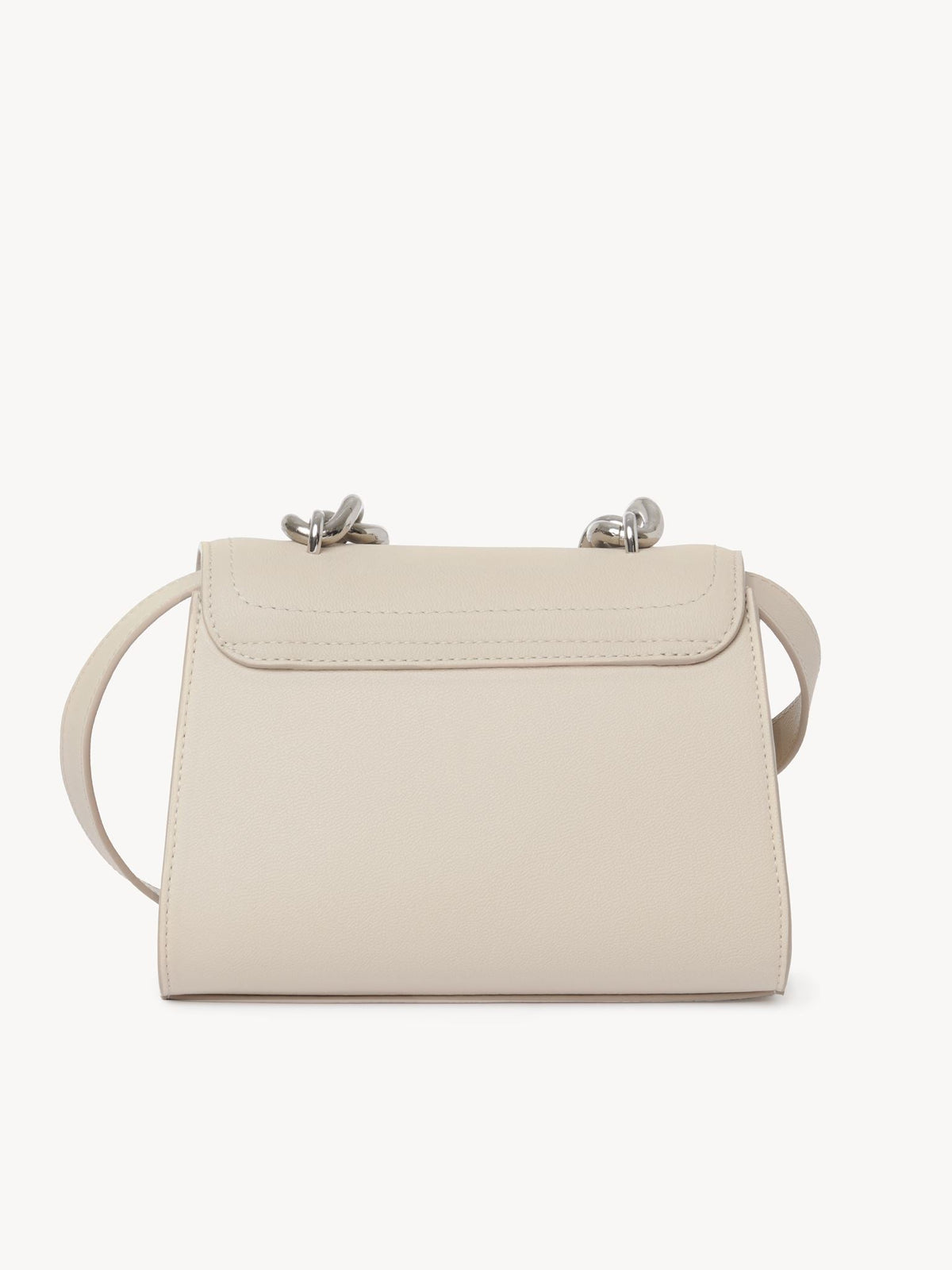 OK PORTE_Sac à main chaîne Joan en cuir - Cement Beige