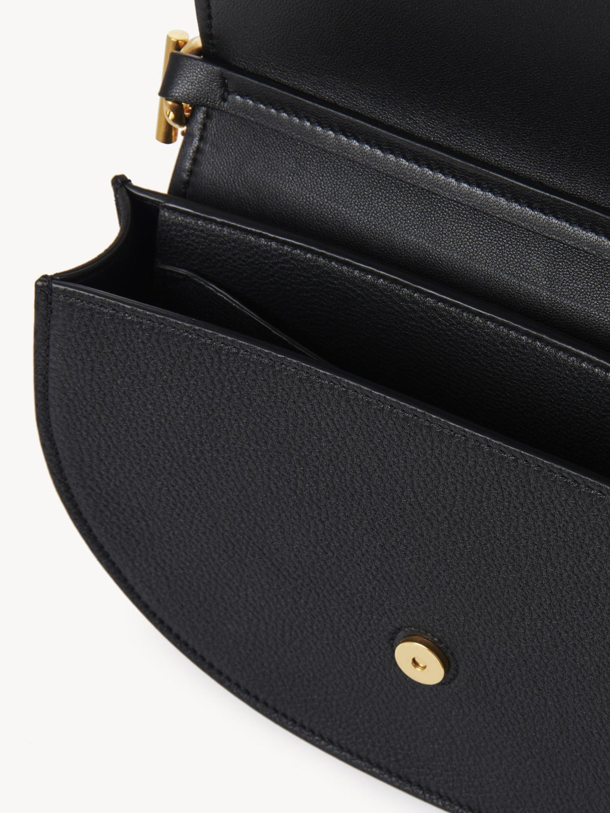 OK PORTE_Black CHAIN FLAP BAG - Black