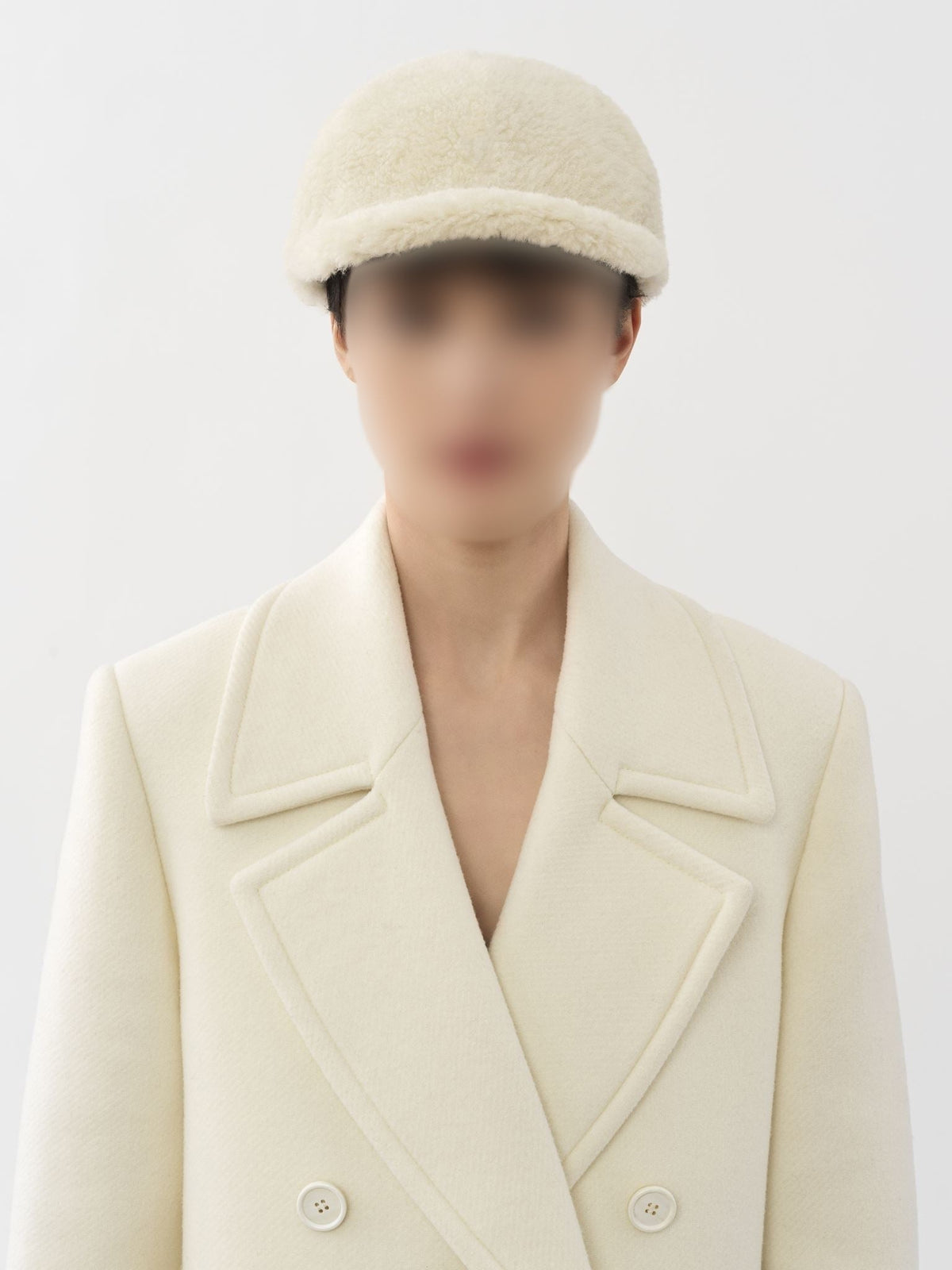 OK PORTE_Casquette à logo Chloé en laine - Soft Beige