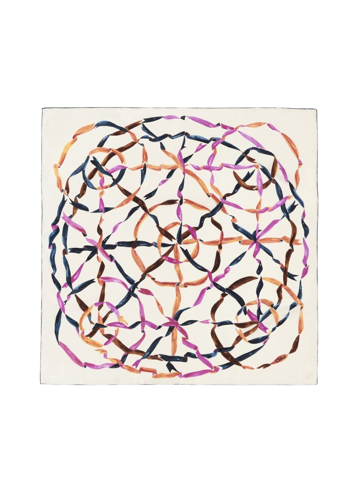 NO PORTE_Iconic Milk CARRE SCARF - Iconic Milk