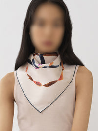 NO PORTE_Iconic Milk CARRE SCARF - Iconic Milk