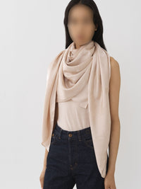 OK PORTE_Foulard en soie - Light Pink
