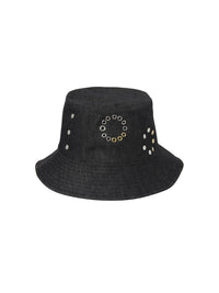 OK PORTE_Chapeau Bob à oeillets - Black