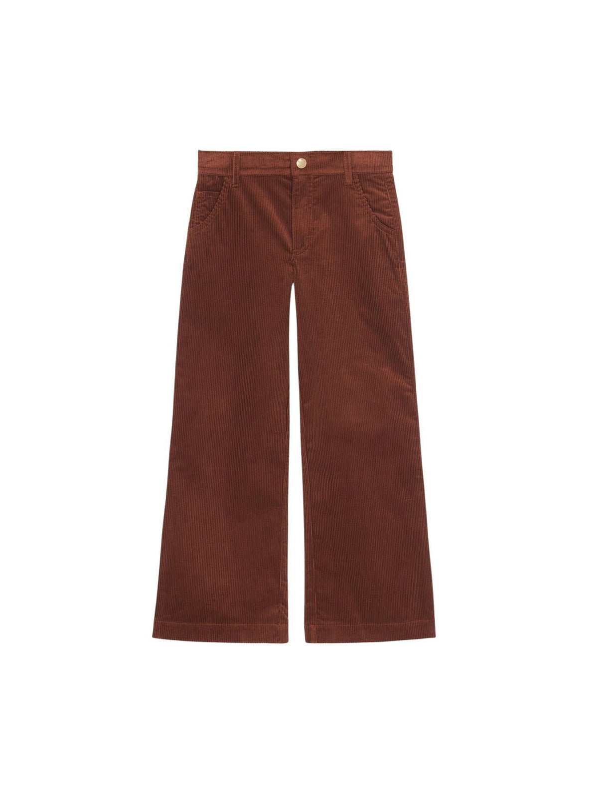 OK PORTE_Pantalon droit - Dark Stone
