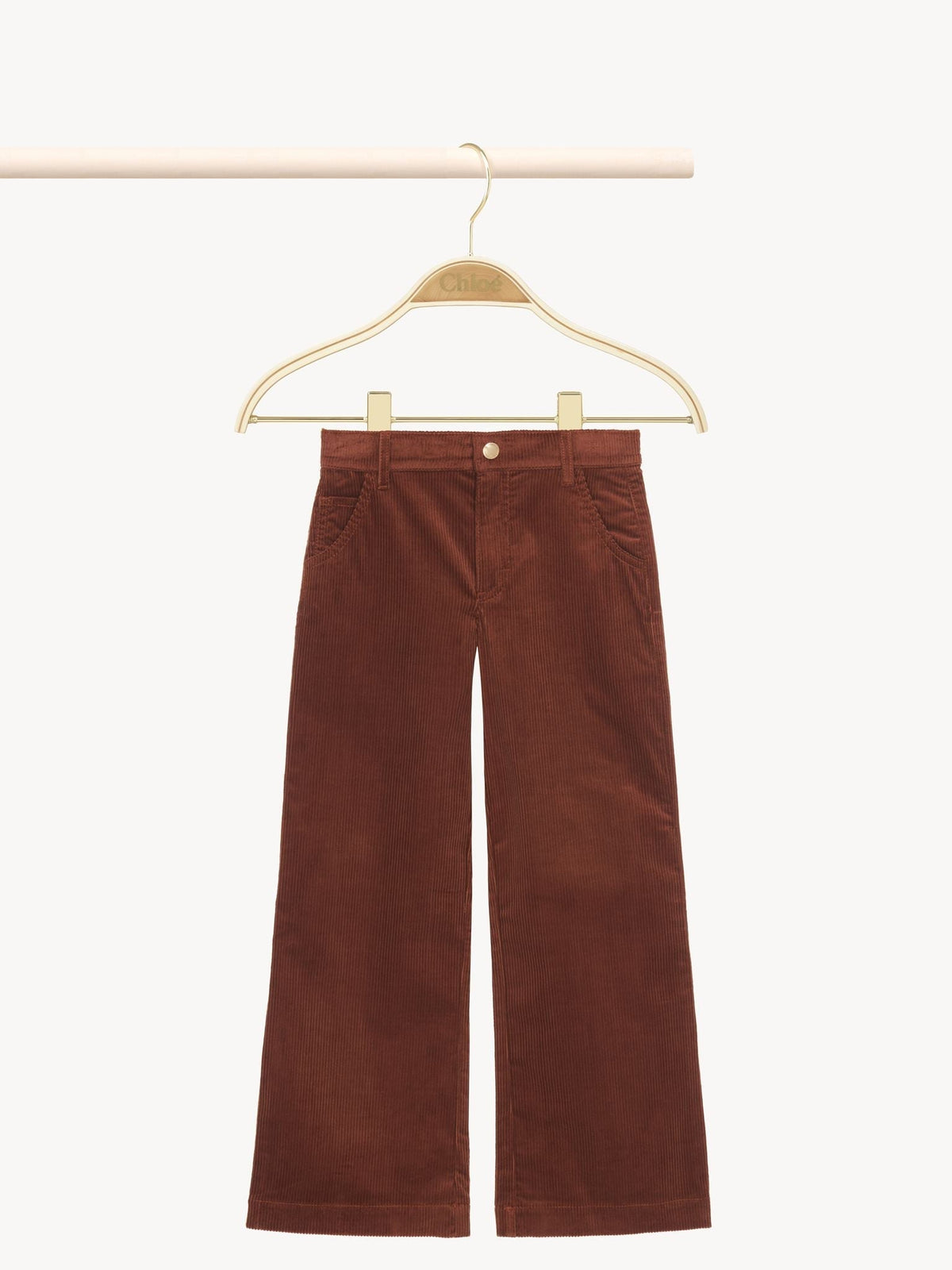 OK PORTE_Pantalon droit - Dark Stone
