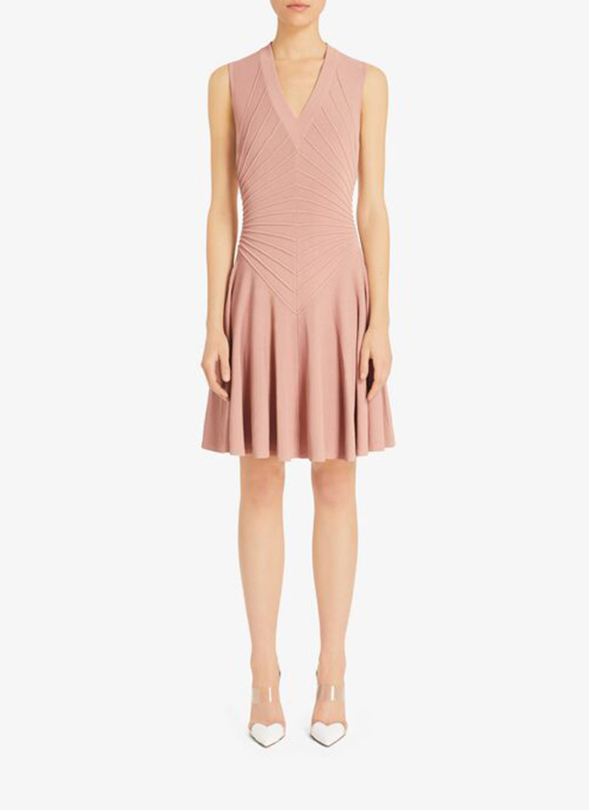Sculpting short dress - Bordeaux