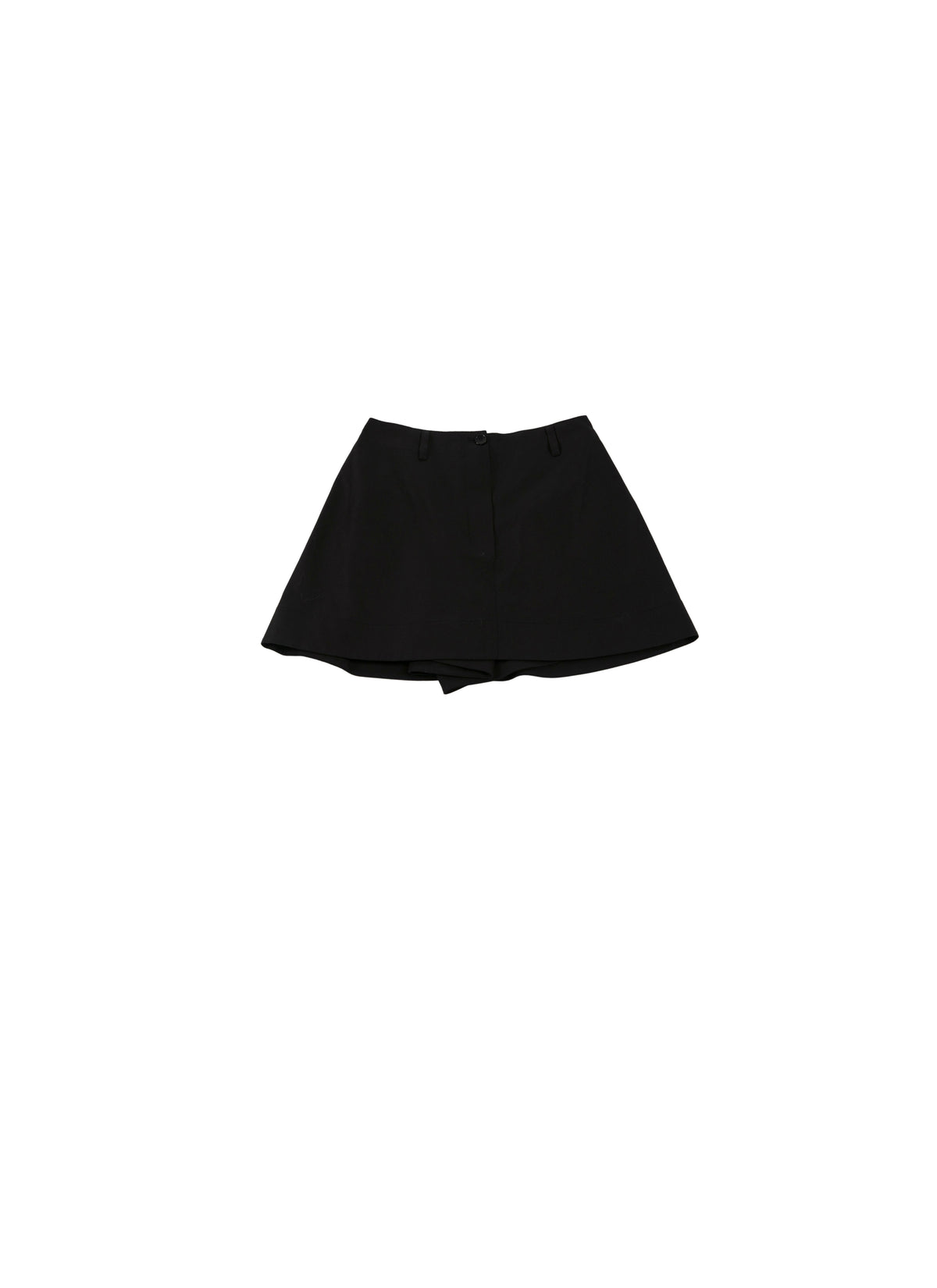 Jupe-short unie - Noir intense