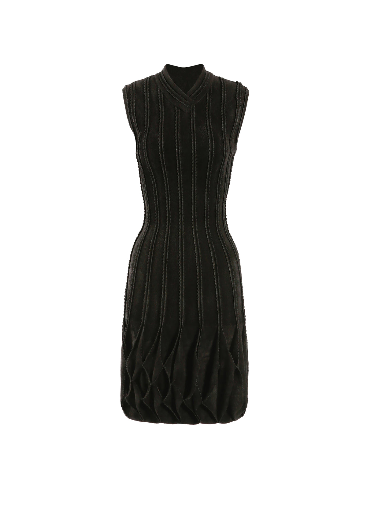 Robe droite sans manches Lampion - Noir