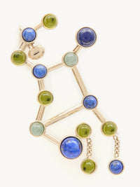 OK PORTE_Mono boucle d’oreille Zodiac vierge en laiton - Multicolor