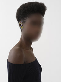 OK PORTE_Mono boucle d’oreille Zodiac vierge en laiton - Multicolor