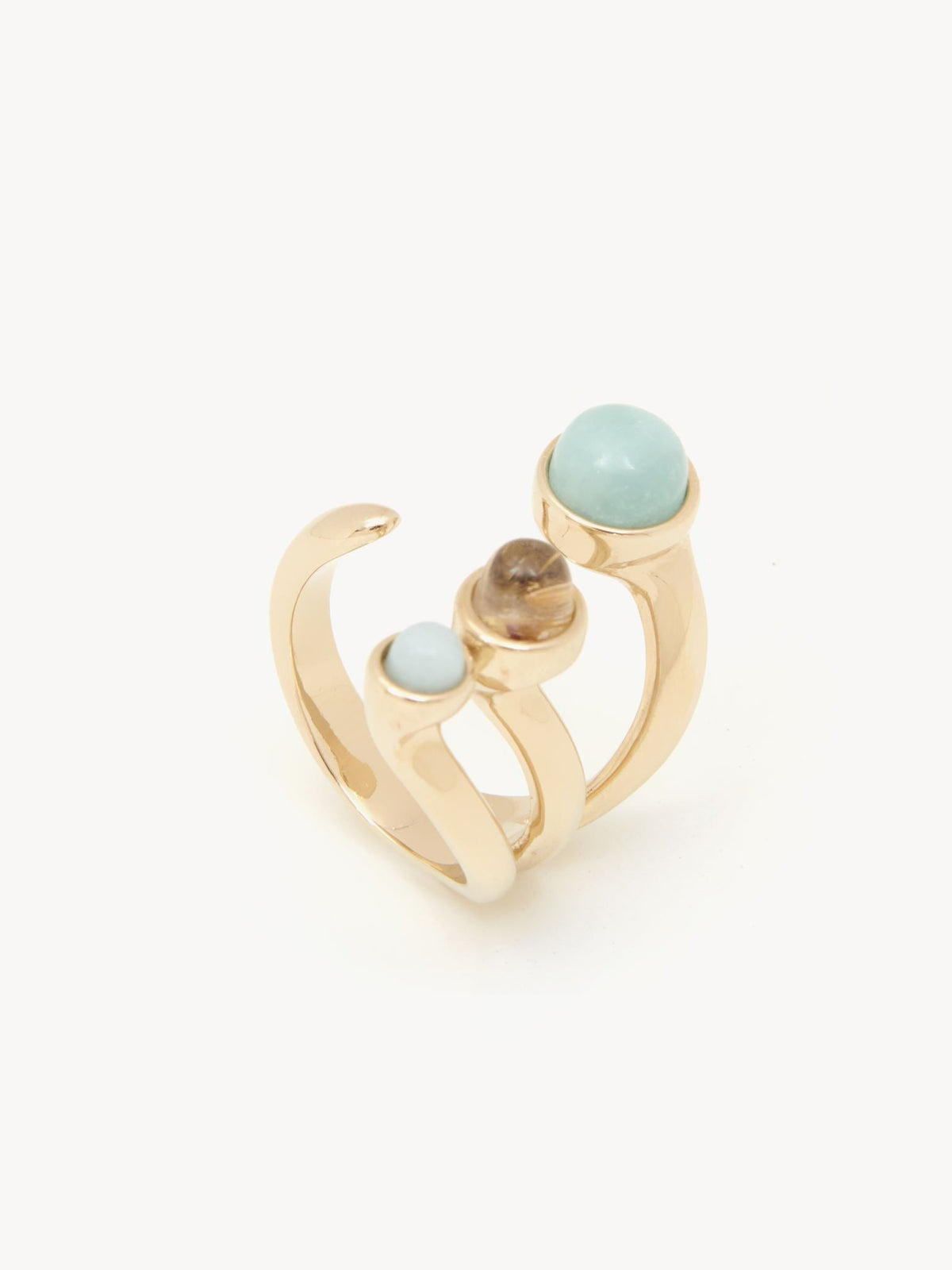OK PORTE_Bague Zodiac bélier en laiton - Multicolor