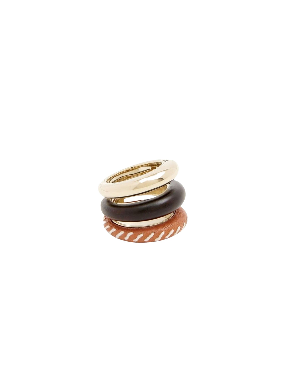 OK PORTE_Bague Kattie en laiton - Henna Orange