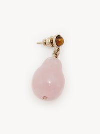 OK PORTE_Boucles d’oreilles Darcey en laiton - Pink & Brown