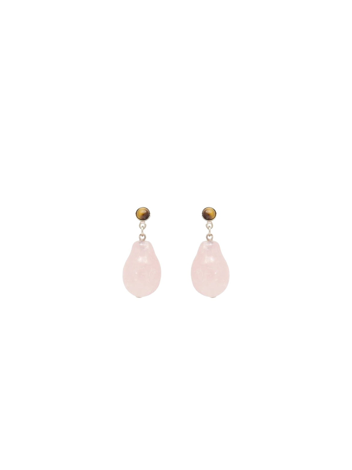 OK PORTE_Boucles d’oreilles Darcey en laiton - Pink & Brown