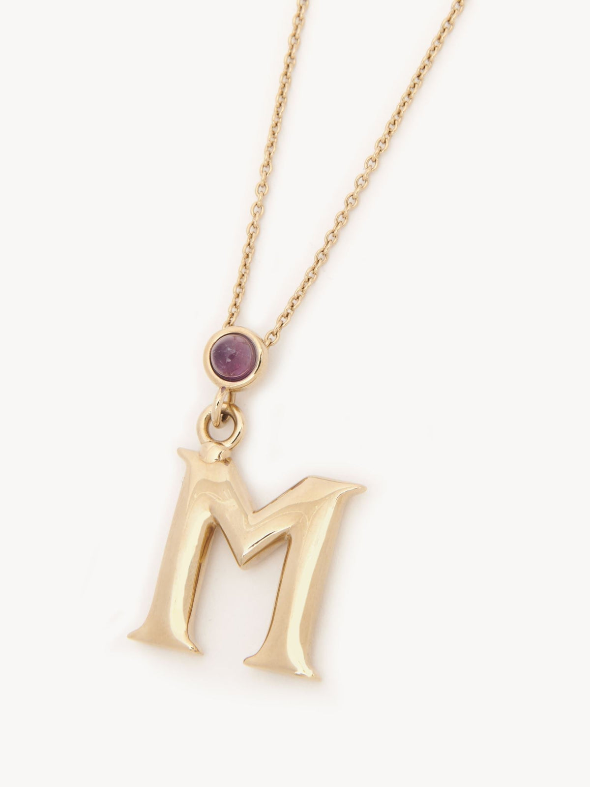 OK PORTE_Collier Alphabet en laiton - Gold Color