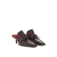 W MULES AUBERGINE