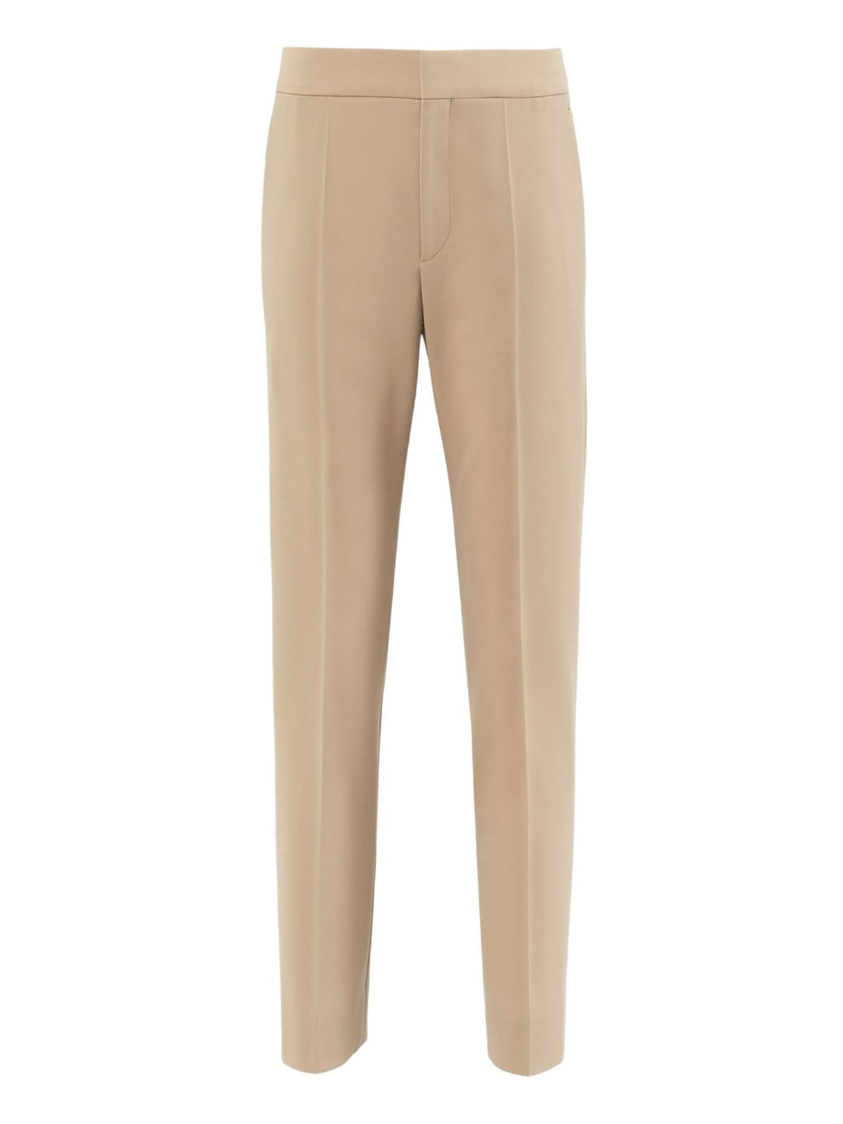 OK PORTE_Pantalon cigarette court en laine - Soft Tan
