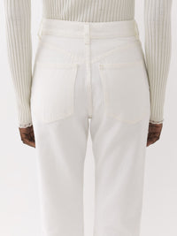 OK PORTE_Pantalon court droit  Masaya - White