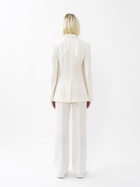OK PORTE_Pantalon en laine - Eden White